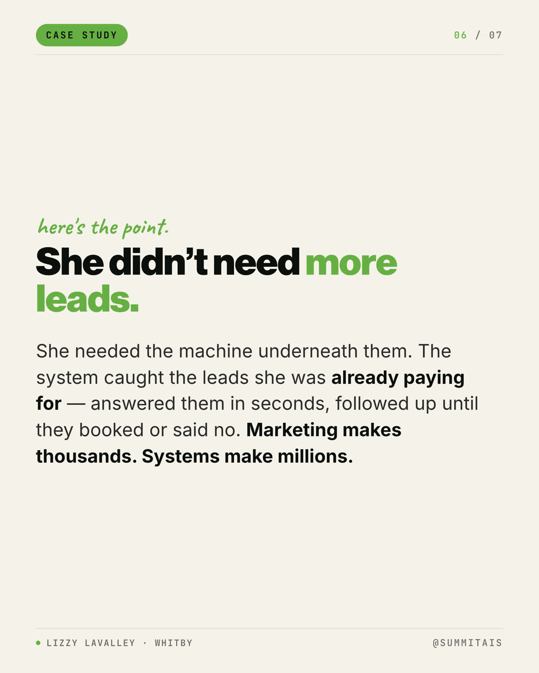 Lizzy case study slide 6 of 7