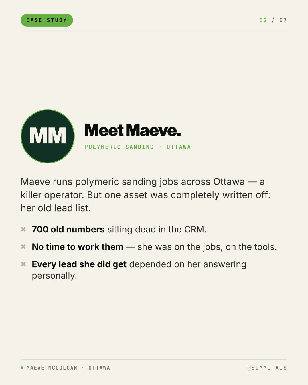 Maeve case study slide 2 of 7