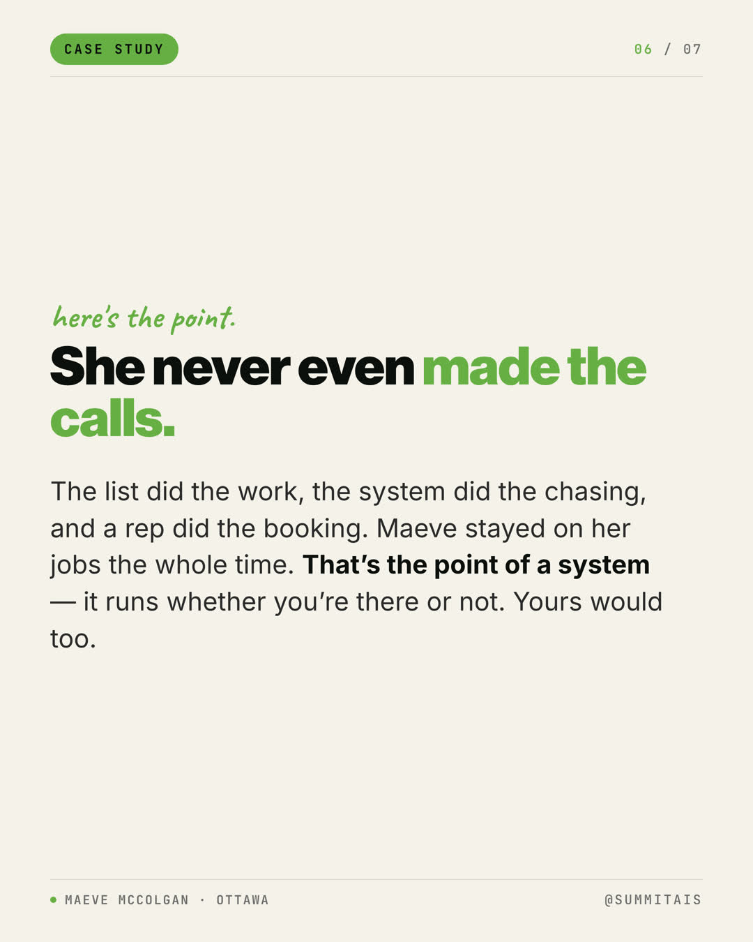 Maeve case study slide 6 of 7