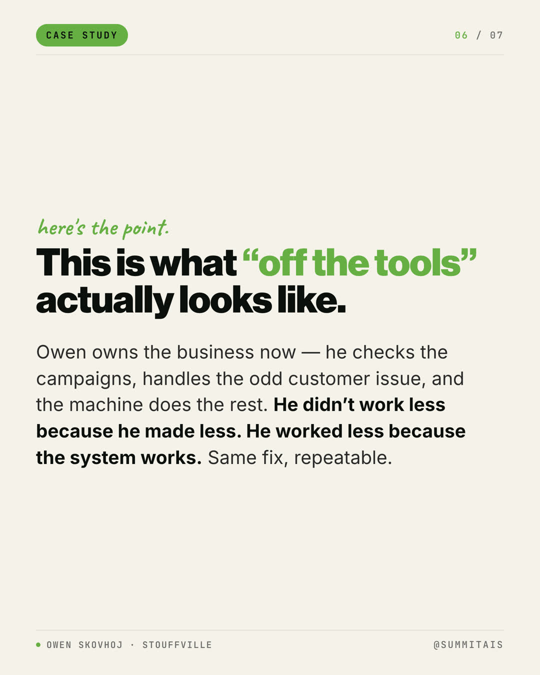Owen case study slide 6 of 7